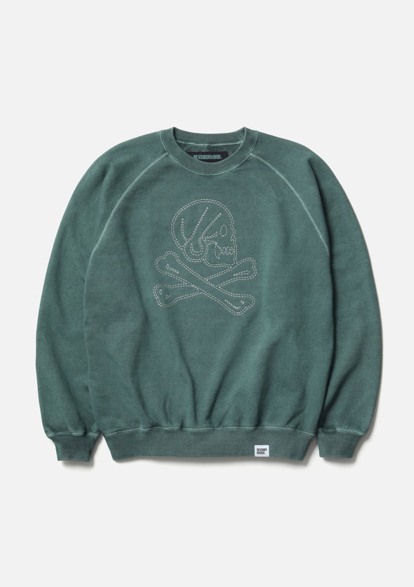 neighborhood PIGMENT DYED SWEAT SHIRT LS