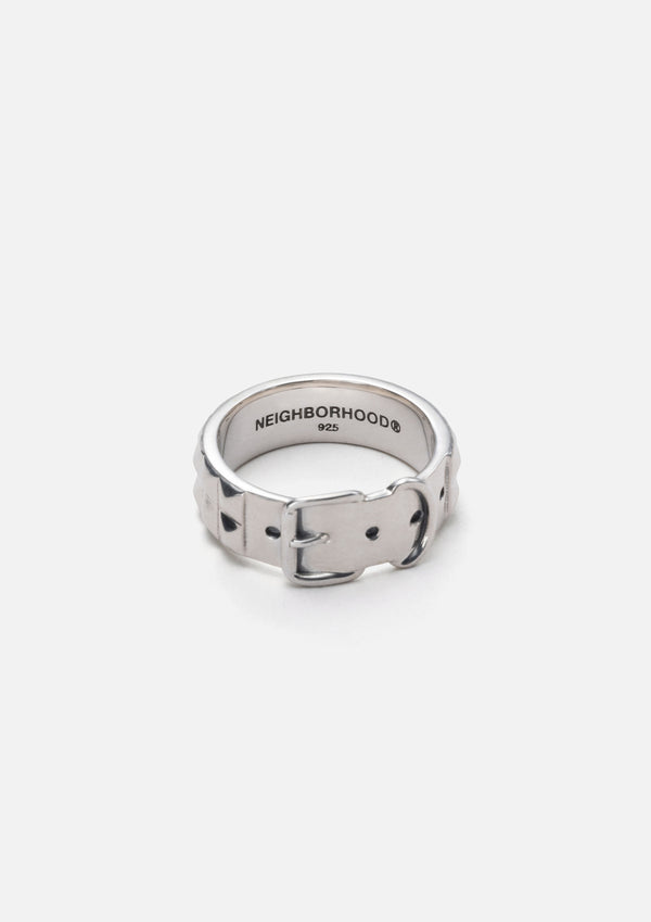Neighborhood SILVER STUDS BELT RING