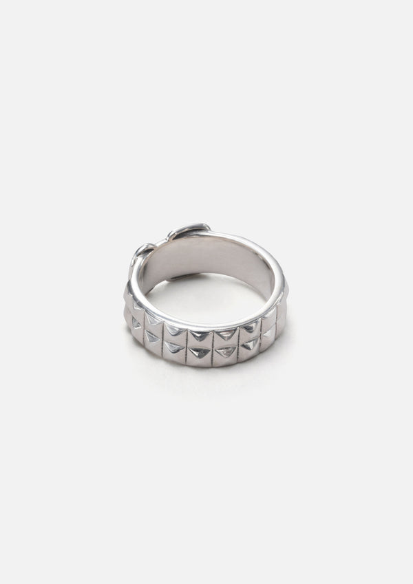 Neighborhood SILVER STUDS BELT RING