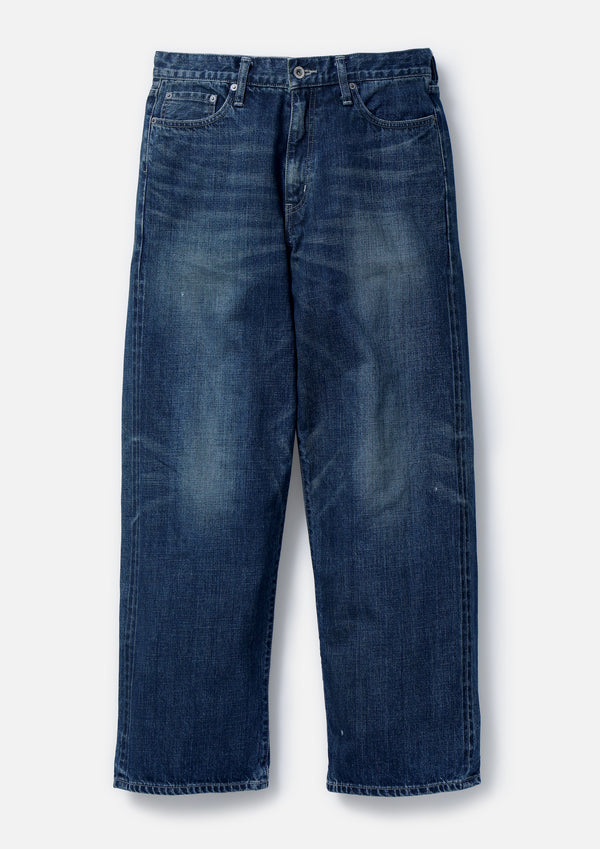 neighborhood WASHED DENIM DP WIDE PANTS