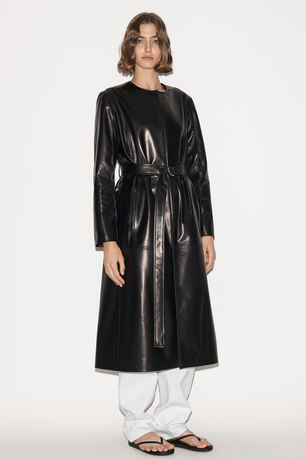 nellie partow Aiden Trench Black