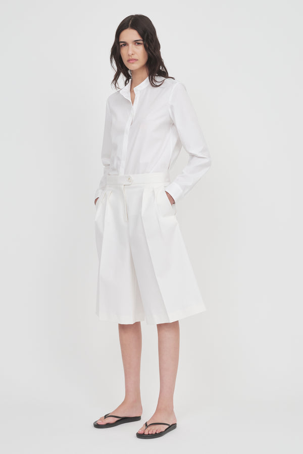 Nellie Partow Arden Shirt White