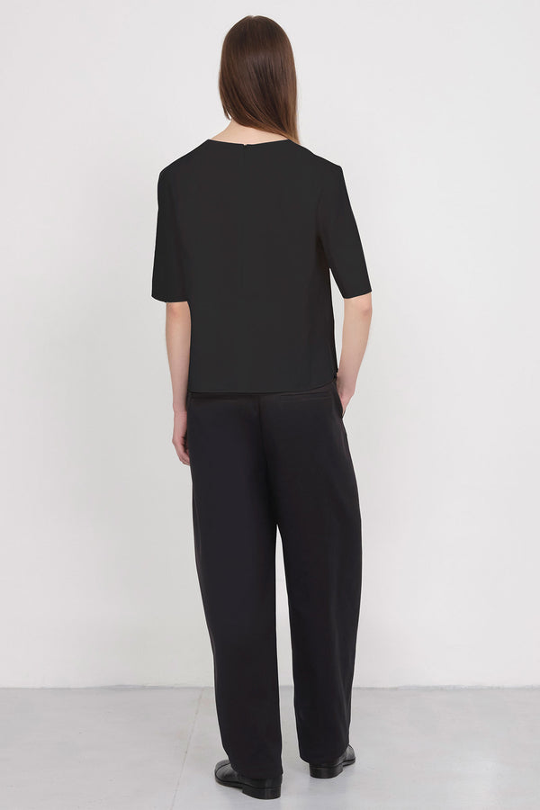 Nellie Partow Aspen Top Black