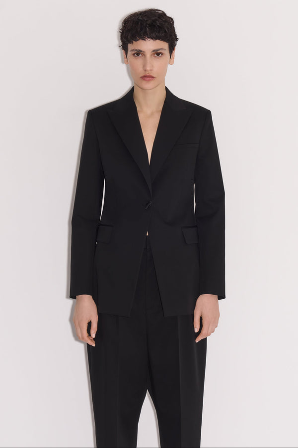 Nellie Partow Bow Jacket Black