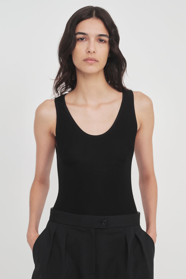 Nellie Partow Cali Bodysuit Black