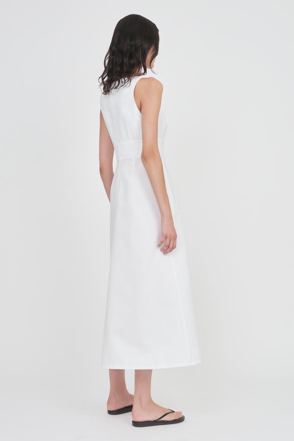Nellie Partow Camden Dress White