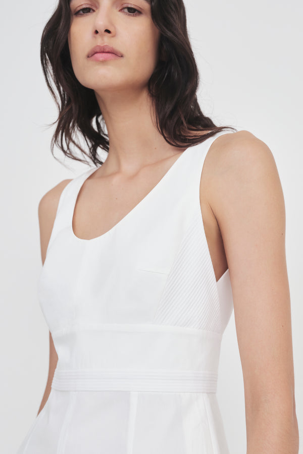Nellie Partow Camden Dress White