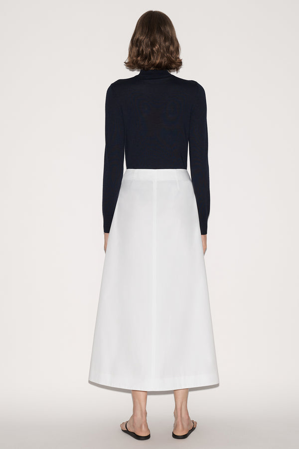 Nellie Partow Carey Skirt White