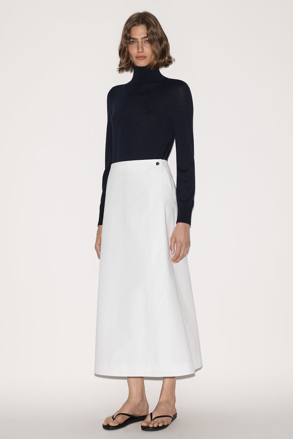 Nellie Partow Carey Skirt White