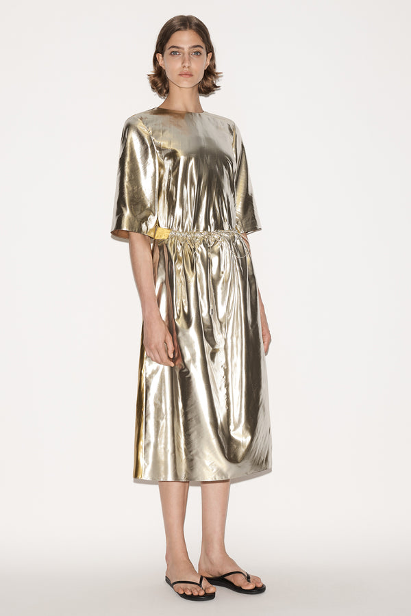 nellie partow Clem Skirt Silver/Gold