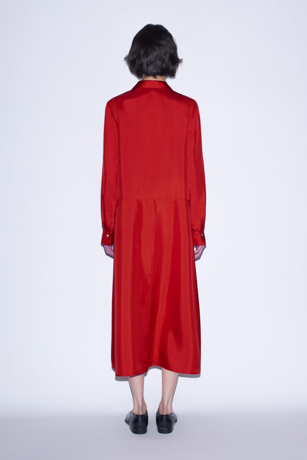 Nellie Partow Clover Dress Scarlet