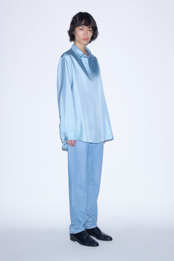 nellie partow Dahlia Shirt Arctic