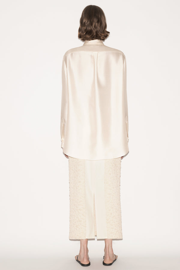 Nellie Partow Dahlia Shirt Ivory