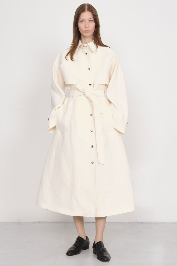 nellie partow Delaney Trench Bone