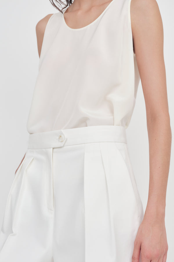 Nellie Partow Eliana Tank Ivory