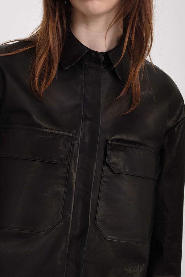 Nellie Partow Filmore Top Black
