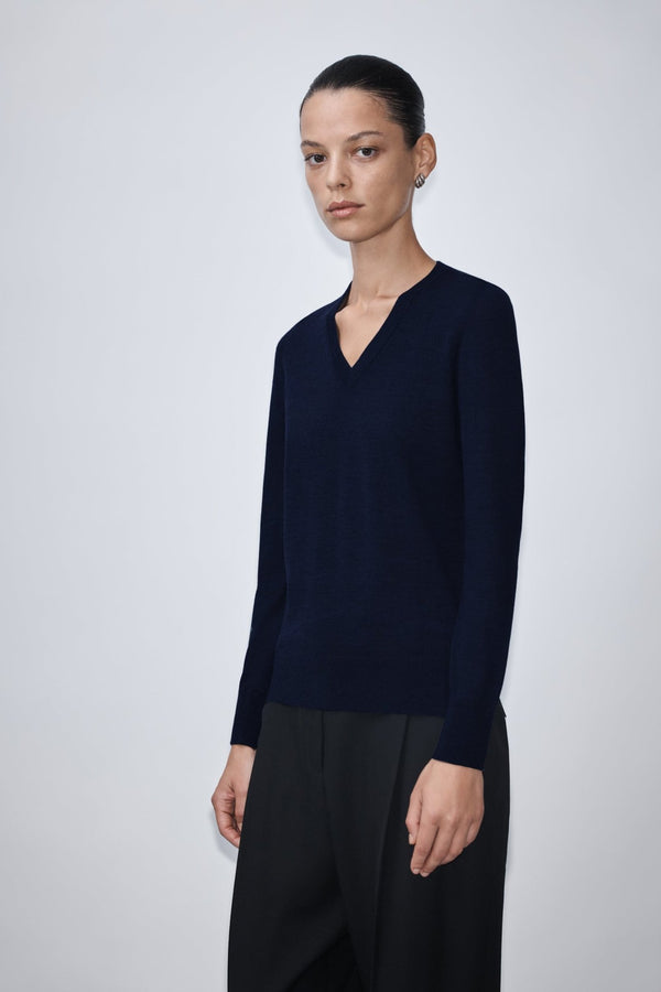 nellie partow Franca Sweater Navy