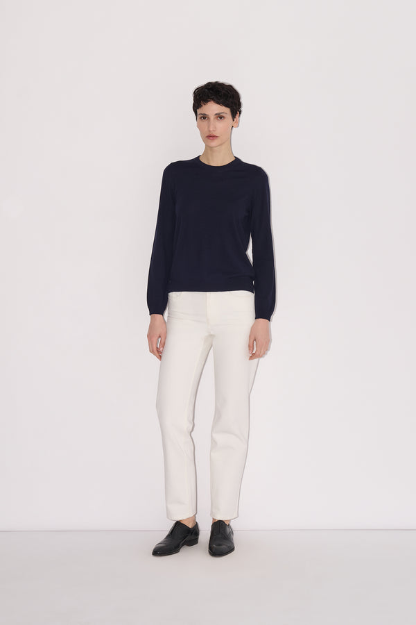 nellie partow Greta Sweater Navy