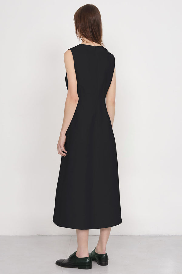 Nellie Partow Haley Dress Black