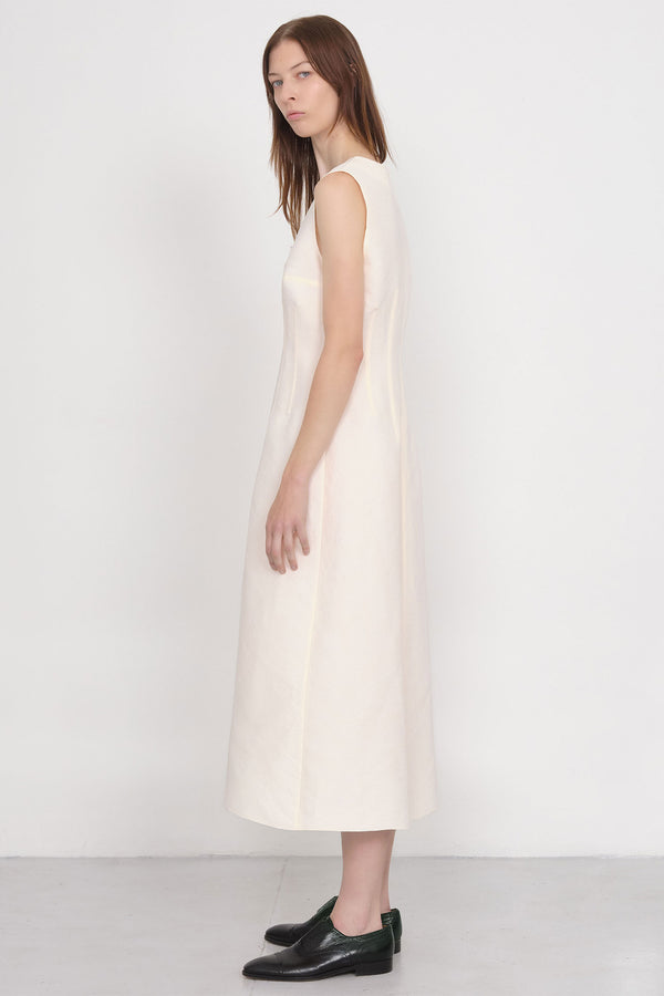 Nellie Partow Haley Dress Bone