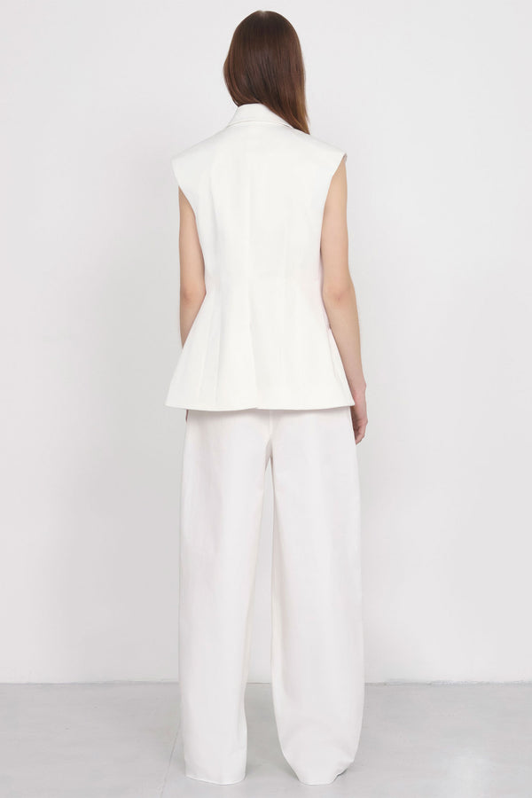 Nellie Partow Harrison Pant White