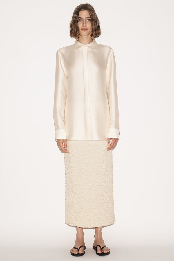 nellie partow Maya Skirt Cream