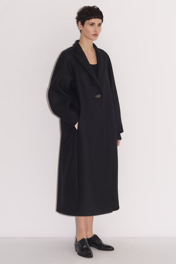 nellie Partow Molly Coat Black