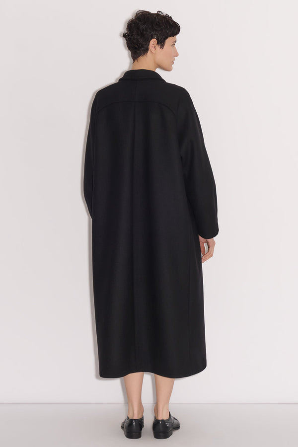 nellie Partow Molly Coat Black
