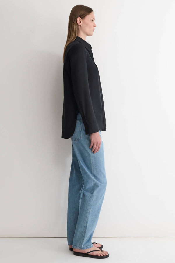 Nellie Partow Natalia Shirt Black