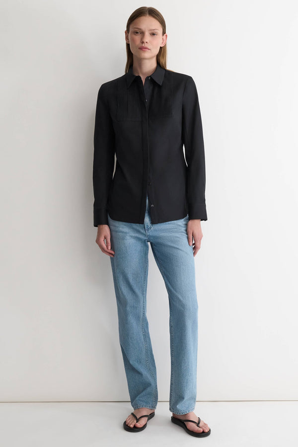 nellie partow Natalia Shirt Black