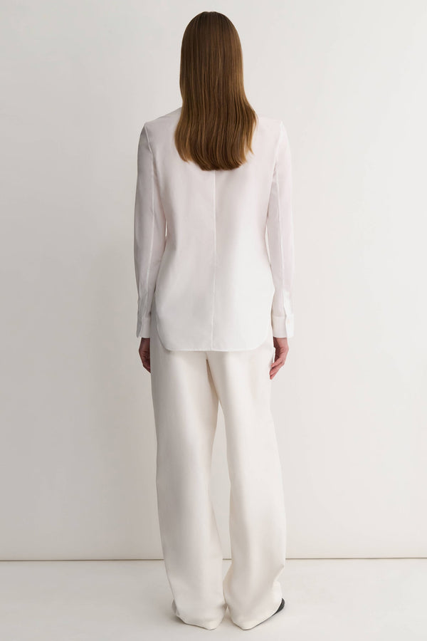 Nellie Partow Natalia Shirt White