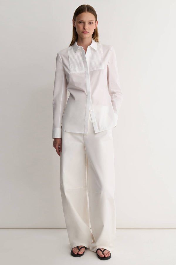 nellie partow Natalia Shirt White