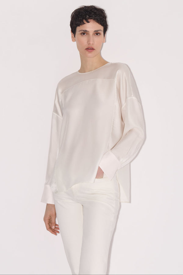 Nellie Partow Romy Top Ivory