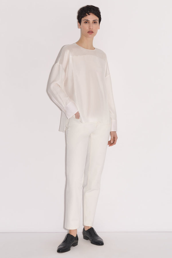 nellie partow Romy Top Ivory
