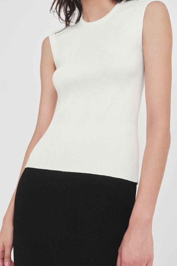 Nellie Partow Sable Sweater Ivory