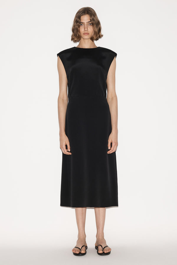 nellie partow Serena Dress Black