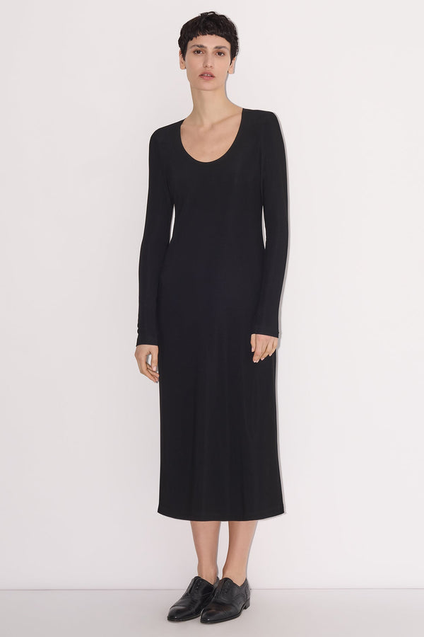nellie partow Tina Dress Black