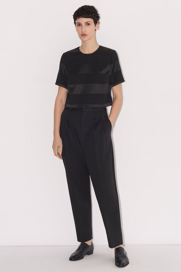 nellie partow Tori Top Black