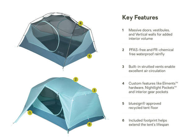 Nemo Equipment Aurora™ Backpacking Tent & Footprint
