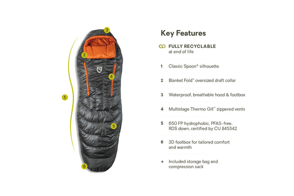 Nemo Equipment Disco™ Men's Endless Promise® Down Sleeping Bag