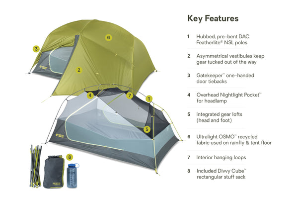 Nemo Equipment Dragonfly OSMO™ Ultralight Backpacking Tent