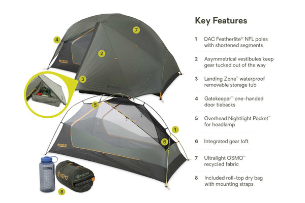 Nemo Equipment Dragonfly™ Bikepack OSMO™ Backpacking Tent