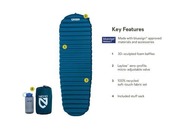 Nemo Equipment Flyer™ Self-Inflating Bluesign® Sleeping Pad