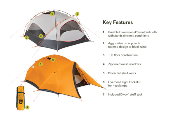 Nemo Equipment Kunai™ 3–4 Season Backpacking Tent