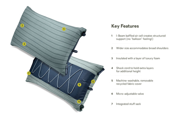 Nemo Equipment Fillo™ Wide Camping Pillow
