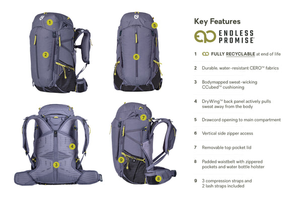 Nemo Equipment Persist™ Women's 45L Endless Promise® All-Adventure Backpack
