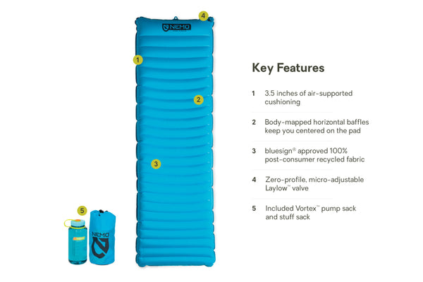 Nemo Equipment Quasar™ 3D Lightweight Non-Insulated Sleeping Pad