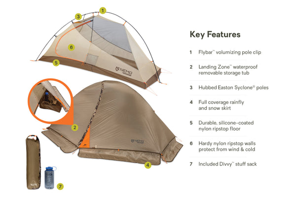 Nemo Equipment Tracker OSMO™ Ultralight Backcountry Tent