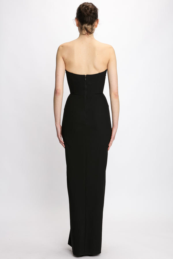 Nensi Dojaka LONG FITTED DRESS WITH VOLUTE PADDED BRA