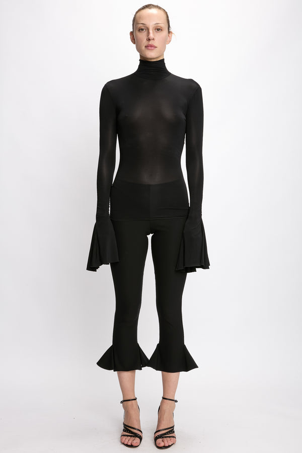 nensi dojaka CROPPED FLARE TROUSERS